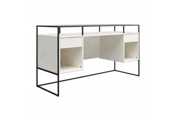 Bradford Skrivebord 139 cm Grå - Queer Eye - Møbler - Bord - Kontorbord - Skrivebord