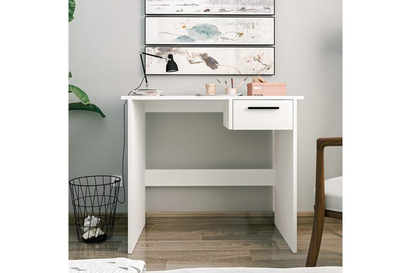 Bralis Skrivebord 45x90 cm - Hvit - Møbler - Bord - Kontorbord - Skrivebord