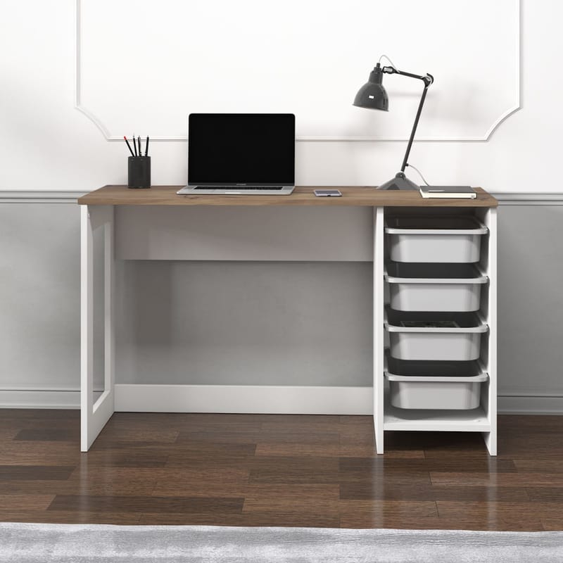 Branik Skrivebord 120x73x45 cm - Antikk valnøtt - Møbler - Bord - Kontorbord - Skrivebord