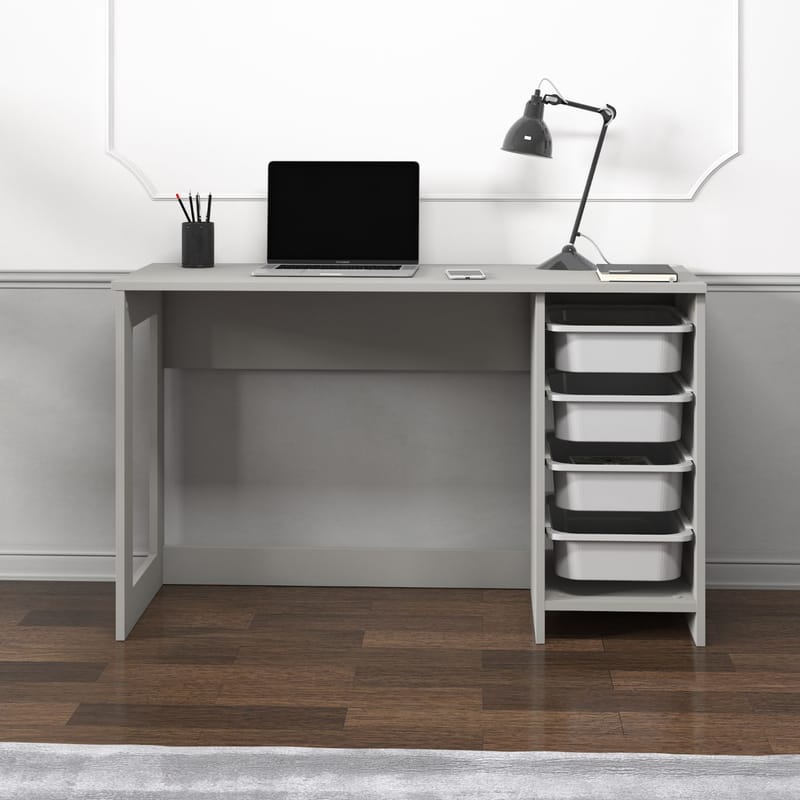 Branik Skrivebord 120x73x45 cm - Grå - Møbler - Bord - Kontorbord - Skrivebord