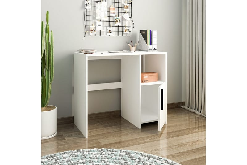 Brenn Skrivebord 45x90 cm - Hvit - Møbler - Bord - Kontorbord - Skrivebord