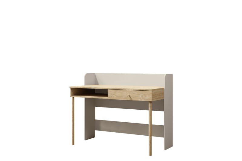 Buhan Skrivebord 60x124 cm - Beige / Brun - Møbler - Bord - Kontorbord - Skrivebord