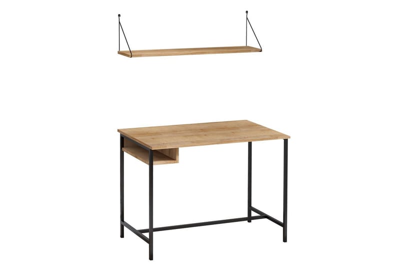 Cadris Skrivebord 60x100 cm, Eik/Sort