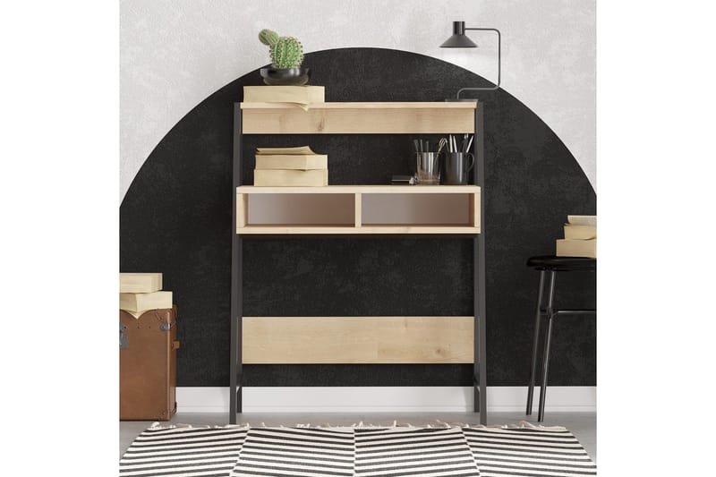 Chass Skrivebord 50x79 cm - Eik/Sort - Møbler - Bord - Kontorbord - Skrivebord