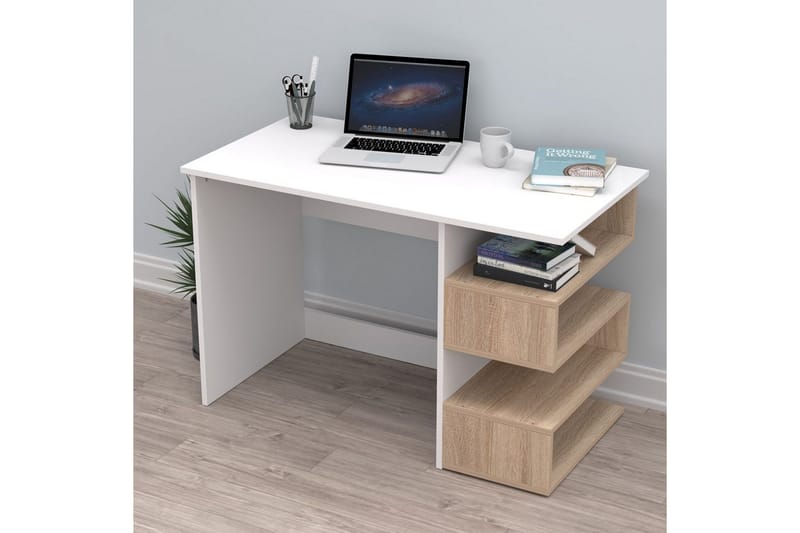 Coren Skrivebord 60x115 cm - Hvit - Møbler - Bord - Kontorbord - Skrivebord