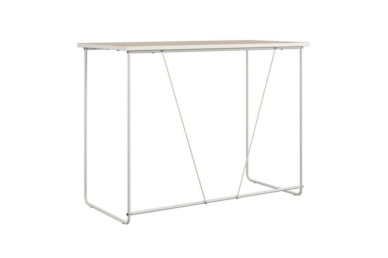Dante Skrivebord i Tre med Metallstativ - Beige - Møbler - Bord - Kontorbord - Skrivebord