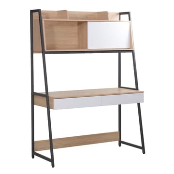 Desk HOME4YOU - eik / hvit / brun - Møbler - Bord - Kontorbord - Skrivebord