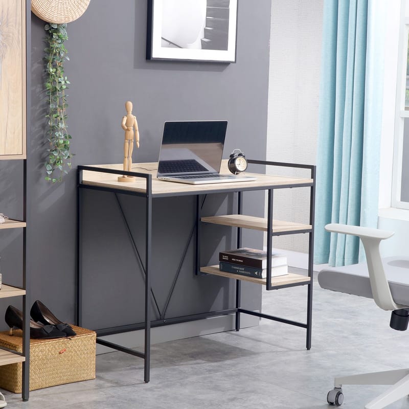 Desk HOME4YOU - lyst tre - Møbler - Bord - Kontorbord - Skrivebord