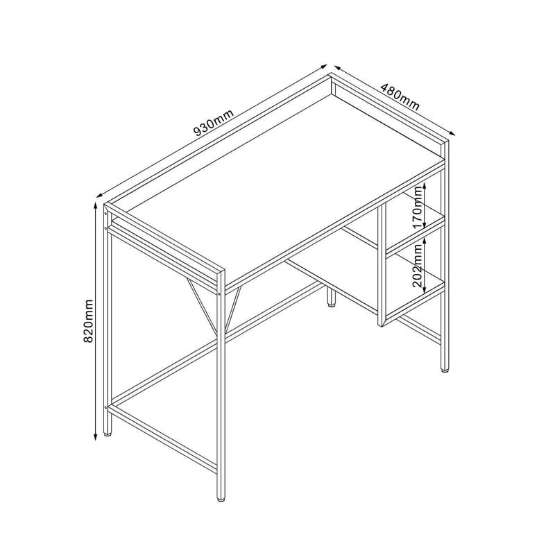 Desk HOME4YOU - lyst tre - Møbler - Bord - Kontorbord - Skrivebord