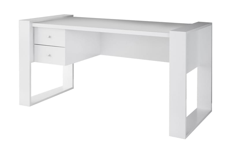 Dorlord Skrivebord 158 cm med Oppbevaringsskuffer - Hvit - Skrivebord