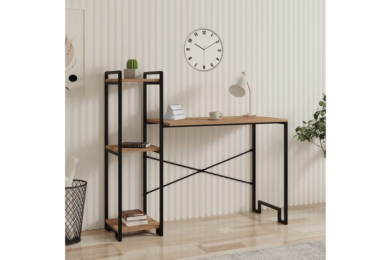 Eion Skrivebord 108x45 cm - Brun/Svart - Møbler - Bord - Kontorbord - Skrivebord