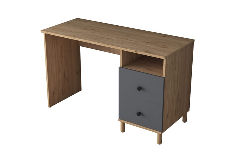 Eireann Skrivebord 50x120 cm - Valnøtt/Antrasitt - Møbler - Bord - Kontorbord - Skrivebord