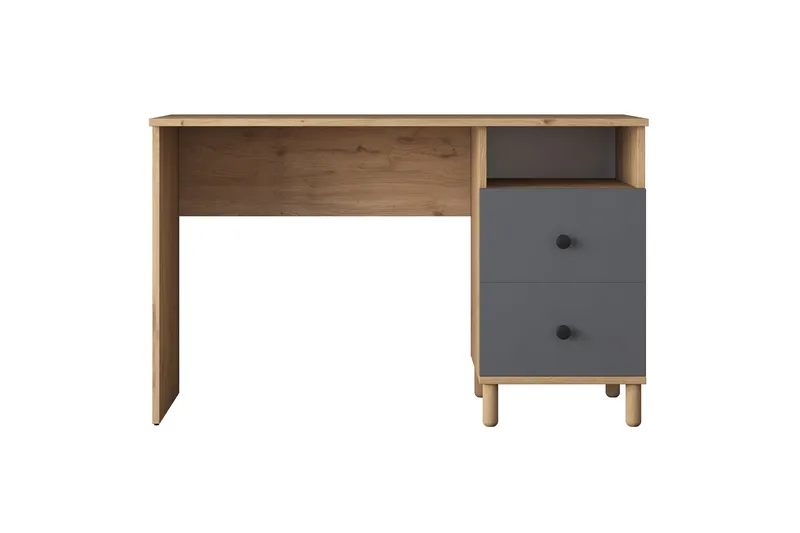 Eireann Skrivebord 50x120 cm, Valnøtt/Antrasitt