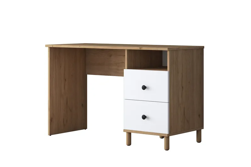 Eireann Skrivebord 50x120 cm - Valnøtt/Hvit - Møbler - Bord - Kontorbord - Skrivebord