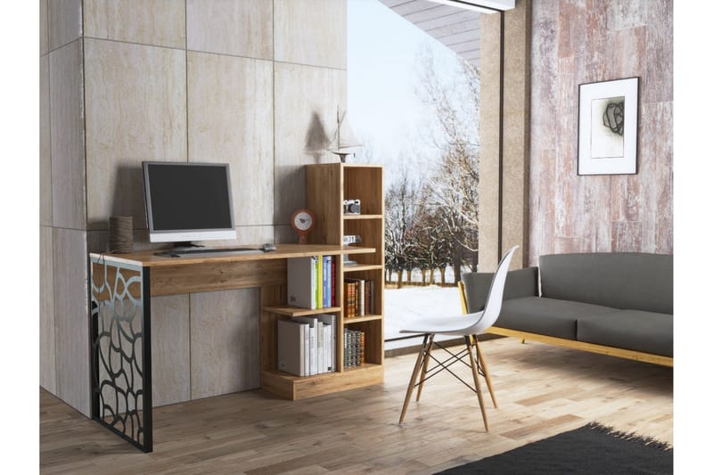 Elspet Skrivebord 60x120 cm - Brun - Møbler - Bord - Kontorbord - Skrivebord