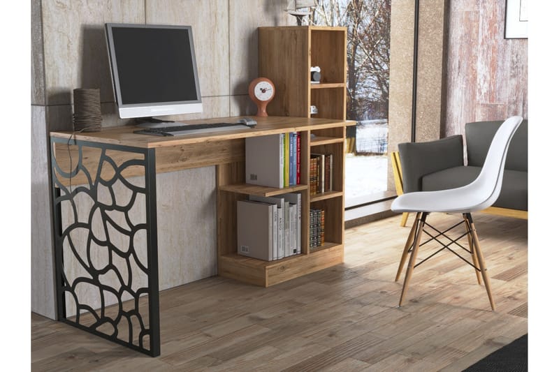 Elspet Skrivebord 60x120 cm - Brun - Møbler - Bord - Kontorbord - Skrivebord