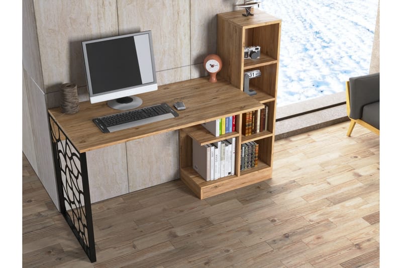 Elspet Skrivebord 60x120 cm - Brun - Møbler - Bord - Kontorbord - Skrivebord