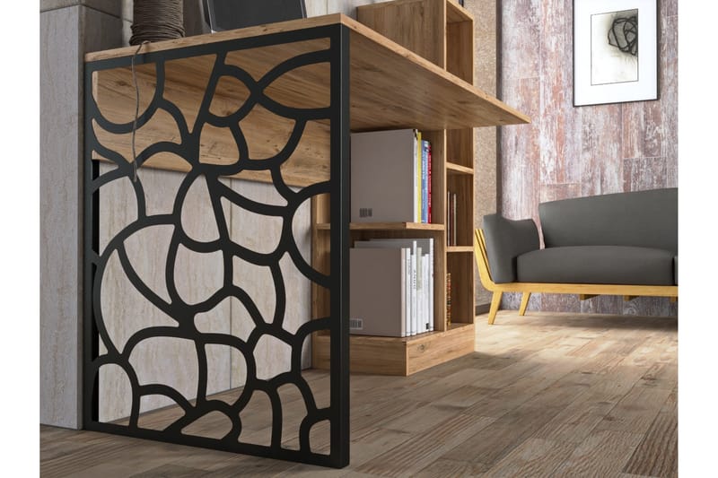 Elspet Skrivebord 60x120 cm - Brun - Møbler - Bord - Kontorbord - Skrivebord