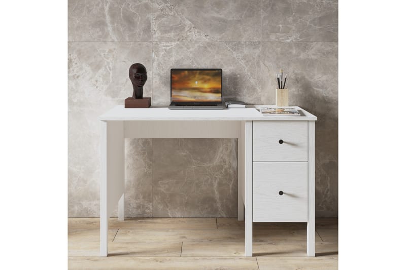 Elspet Skrivebord 60x120 cm - Brun/Hvit - Møbler - Bord - Kontorbord - Skrivebord