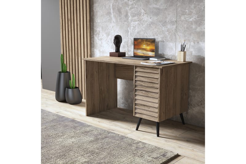 Elspet Skrivebord 60x120 cm - Valnøtt - Møbler - Bord - Kontorbord - Skrivebord