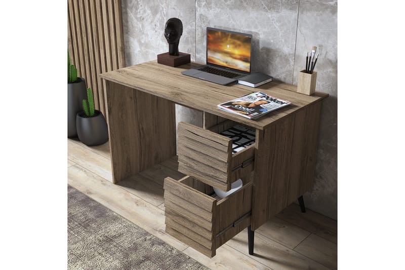 Elspet Skrivebord 60x120 cm - Valnøtt - Møbler - Bord - Kontorbord - Skrivebord