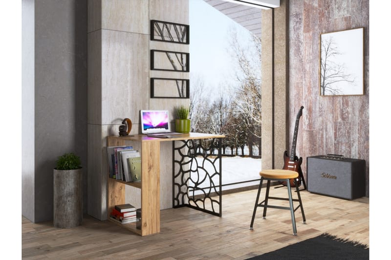 Elspet Skrivebord 60x90 cm - Brun - Møbler - Bord - Kontorbord - Skrivebord