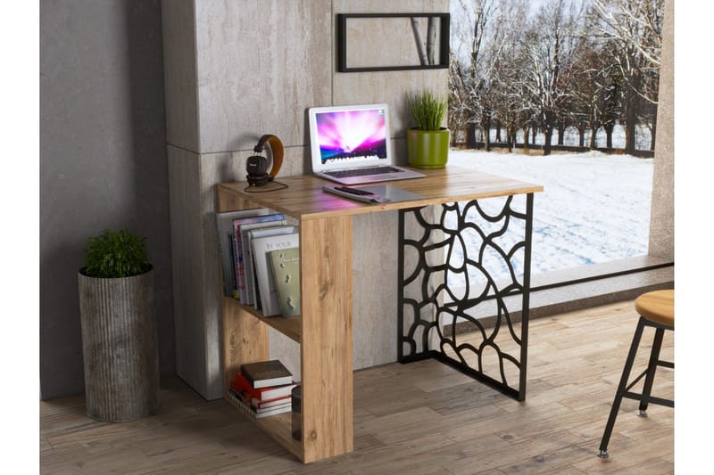 Elspet Skrivebord 60x90 cm - Brun - Møbler - Bord - Kontorbord - Skrivebord