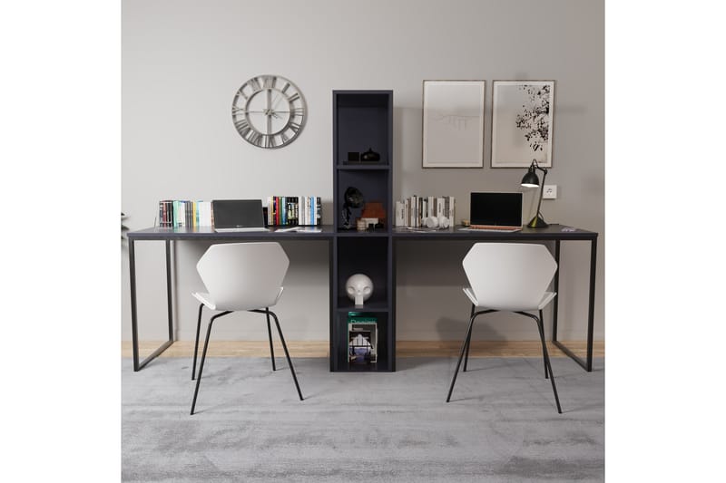 Faisel Skrivebord 60x240 cm - Antrasitt - Møbler - Bord - Kontorbord - Skrivebord
