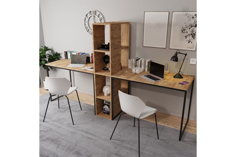 Faisel Skrivebord 60x240 cm - Brun - Møbler - Bord - Kontorbord - Skrivebord