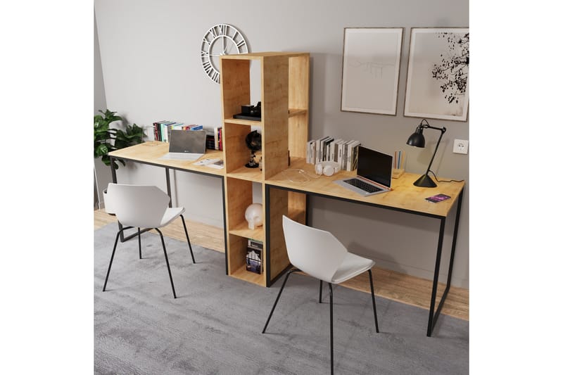 Faisel Skrivebord 60x240 cm - Eik - Møbler - Bord - Kontorbord - Skrivebord