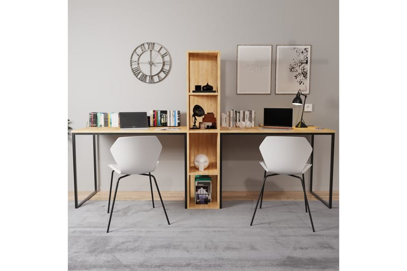 Faisel Skrivebord 60x240 cm - Eik - Møbler - Bord - Kontorbord - Skrivebord