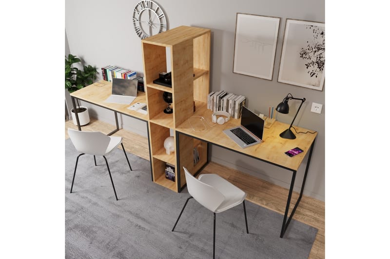 Faisel Skrivebord 60x240 cm - Eik - Møbler - Bord - Kontorbord - Skrivebord