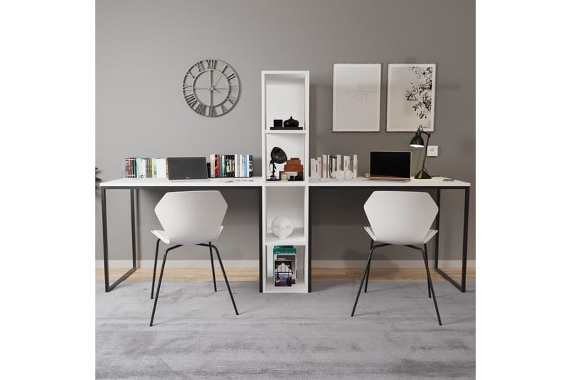 Faisel Skrivebord 60x240 cm - Hvit - Møbler - Bord - Kontorbord - Skrivebord