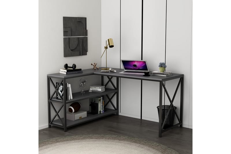 Flexy Skrivebord 150 cm - Antrasitt - Skrivebord