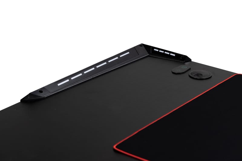 Areni Gamingbord LED-lys 140 cm + Koppholder & Hodetelefonho - Svart - Møbler - Bord - Kontorbord - Gamingbord