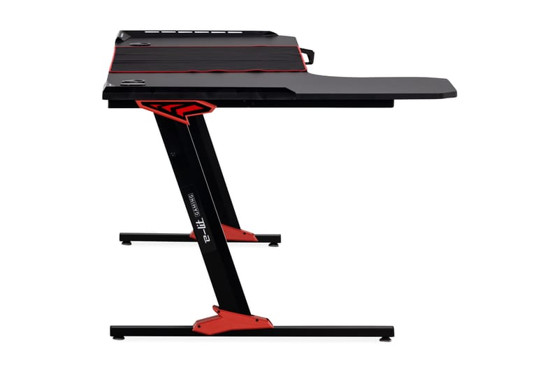 Areni Gamingbord LED-lys 160 cm + Koppholder & Hodetelefonho - Svart - Møbler - Bord - Kontorbord - Gamingbord