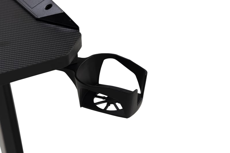 Areni Gamingbord LED-lys 160 cm + Koppholder & Hodetelefonho - Svart - Møbler - Bord - Kontorbord - Gamingbord