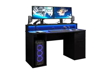 Ayora Gamingbord 140 cm - Svart - Møbler - Bord - Kontorbord - Gamingbord