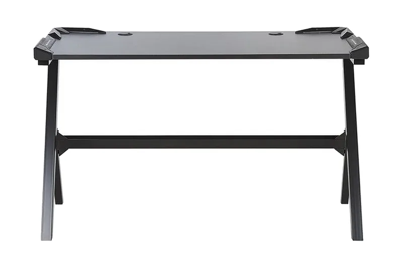 Danvers Spillebord 120 cm med LED-belysning, Svart