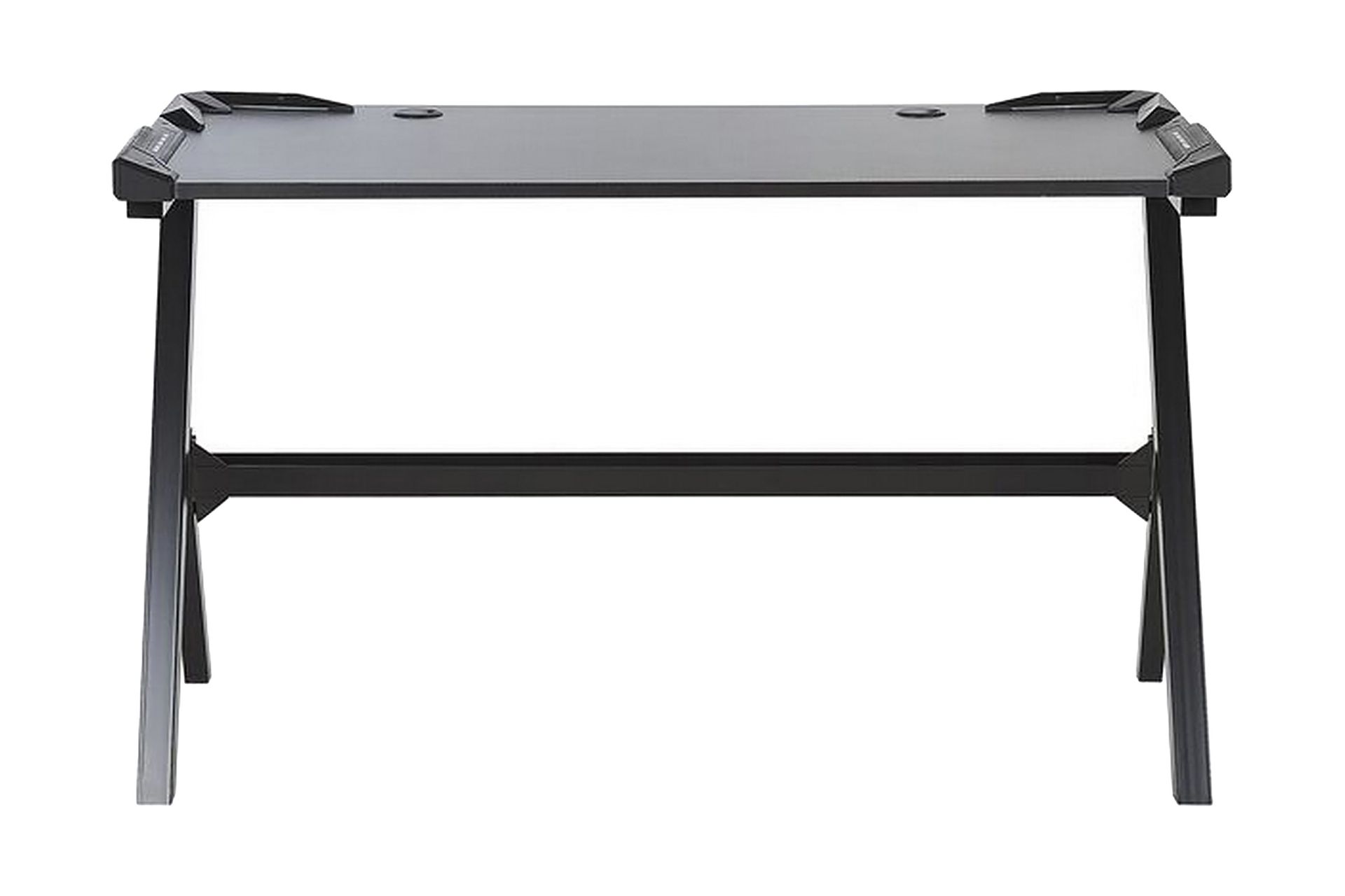 Danvers Spillebord 120 cm med LED-belysning - Svart