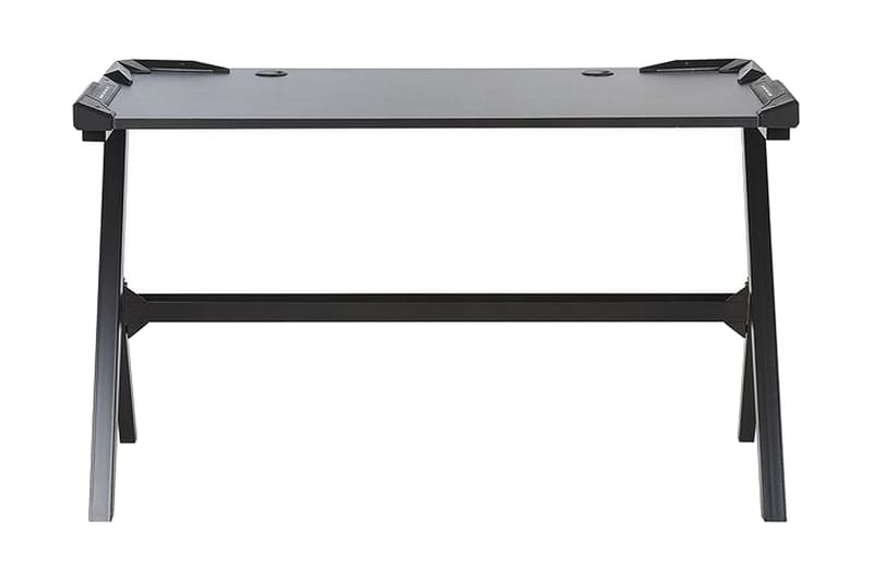 Danvers Spillebord 120 cm med LED-belysning, Svart