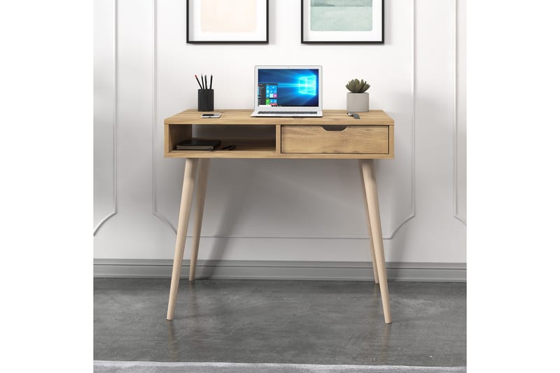 Gerard Skrivebord 60x90 cm - Eik/Natur - Møbler - Bord - Kontorbord - Skrivebord