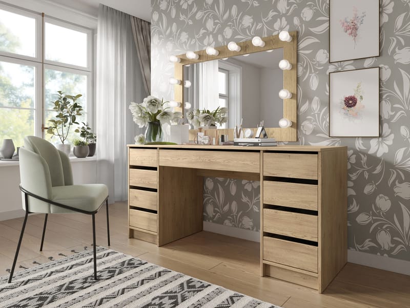 Harland Skrivebord 154 cm - lysebrun - Møbler - Bord - Kontorbord - Skrivebord