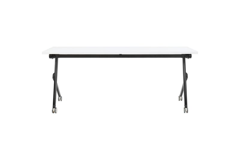 Hopfällbart skrivbord Beliani Bendi Ljus trä/svart, 120x60x75 cm White||Black 180x60x75 cm - Møbler - Bord - Kontorbord - Skrivebord