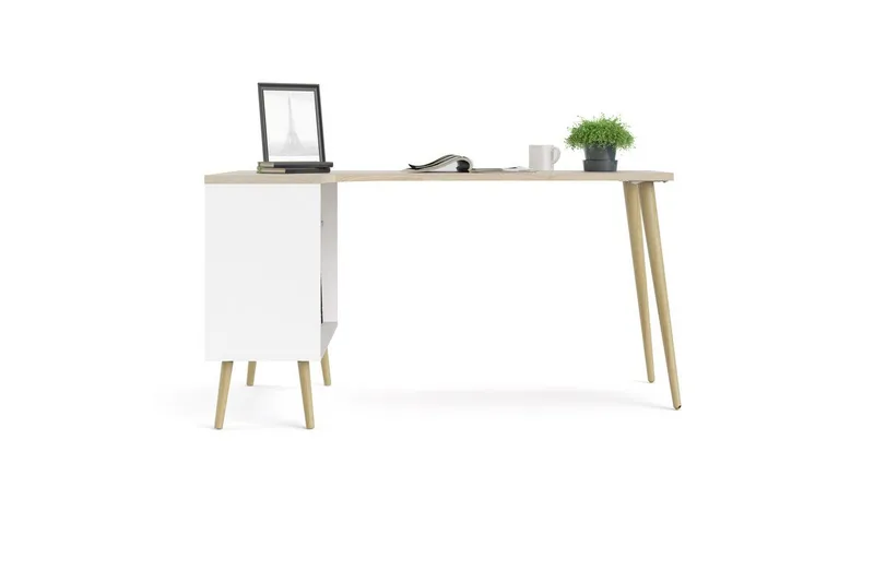 Hostafranc Skrivebord 81x145,1 cm - Natur - Møbler - Bord - Kontorbord - Skrivebord