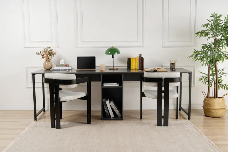 Hu Skrivebord 60x240 cm - Antrasitt/Svart - Møbler - Bord - Kontorbord - Skrivebord