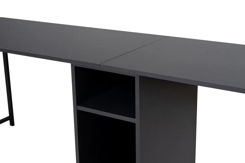 Hu Skrivebord 60x240 cm - Antrasitt/Svart - Møbler - Bord - Kontorbord - Skrivebord