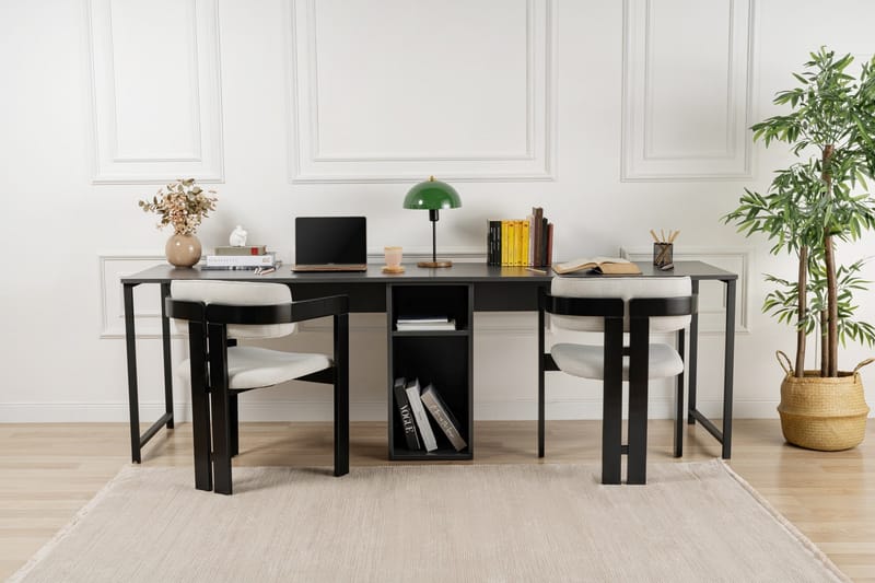 Hu Skrivebord 60x240 cm - Antrasitt/Svart - Møbler - Bord - Kontorbord - Skrivebord