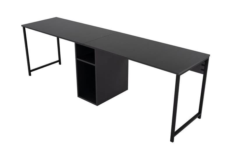 Hu Skrivebord 60x240 cm - Antrasitt/Svart - Møbler - Bord - Kontorbord - Skrivebord