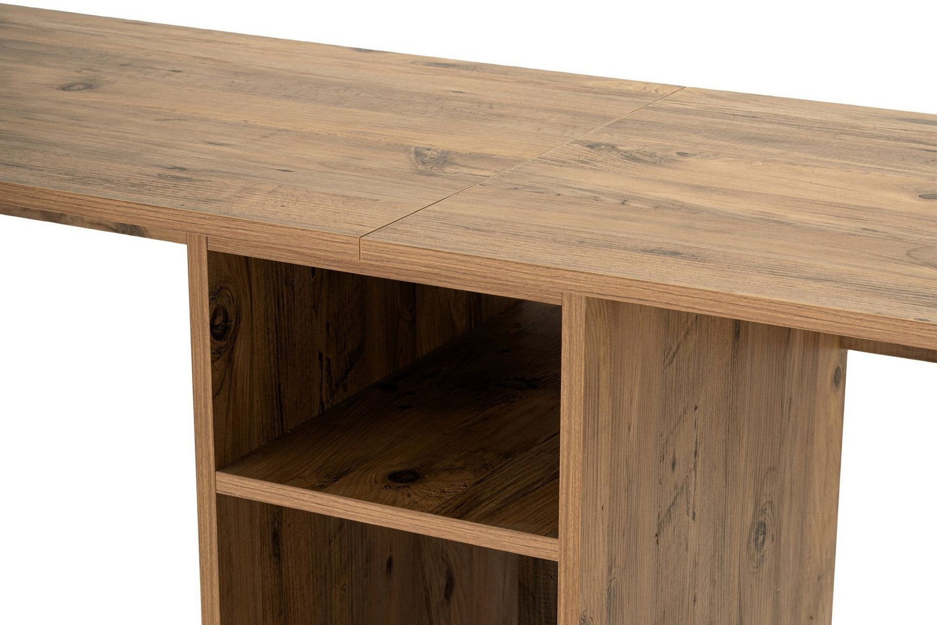 Hu Skrivebord 60x240 cm - Brun/Svart - Møbler - Bord - Kontorbord - Skrivebord